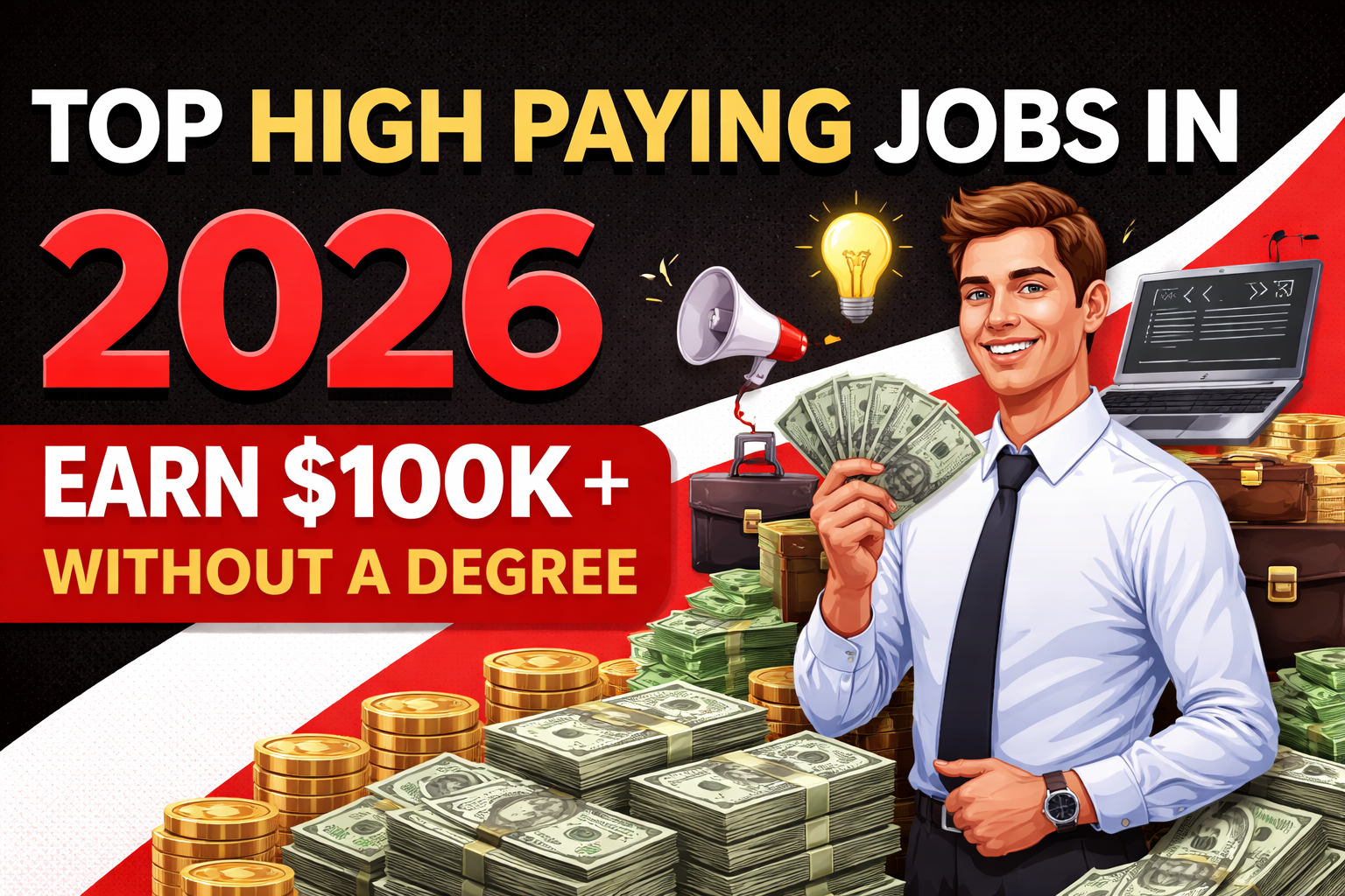 Top High Paying Jobs in 2026 – Earn $100K+ Without a Degree
