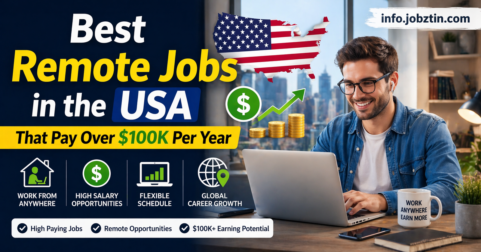 Best Remote Jobs in the USA That Pay Over $100K Per Year