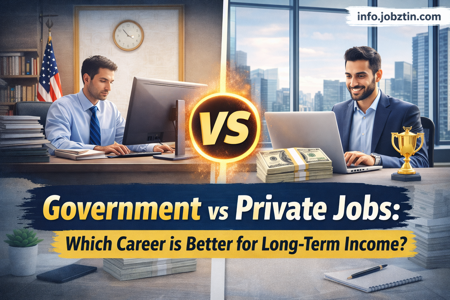 Government vs Private Jobs: Which Career is Better for Long-Term Income