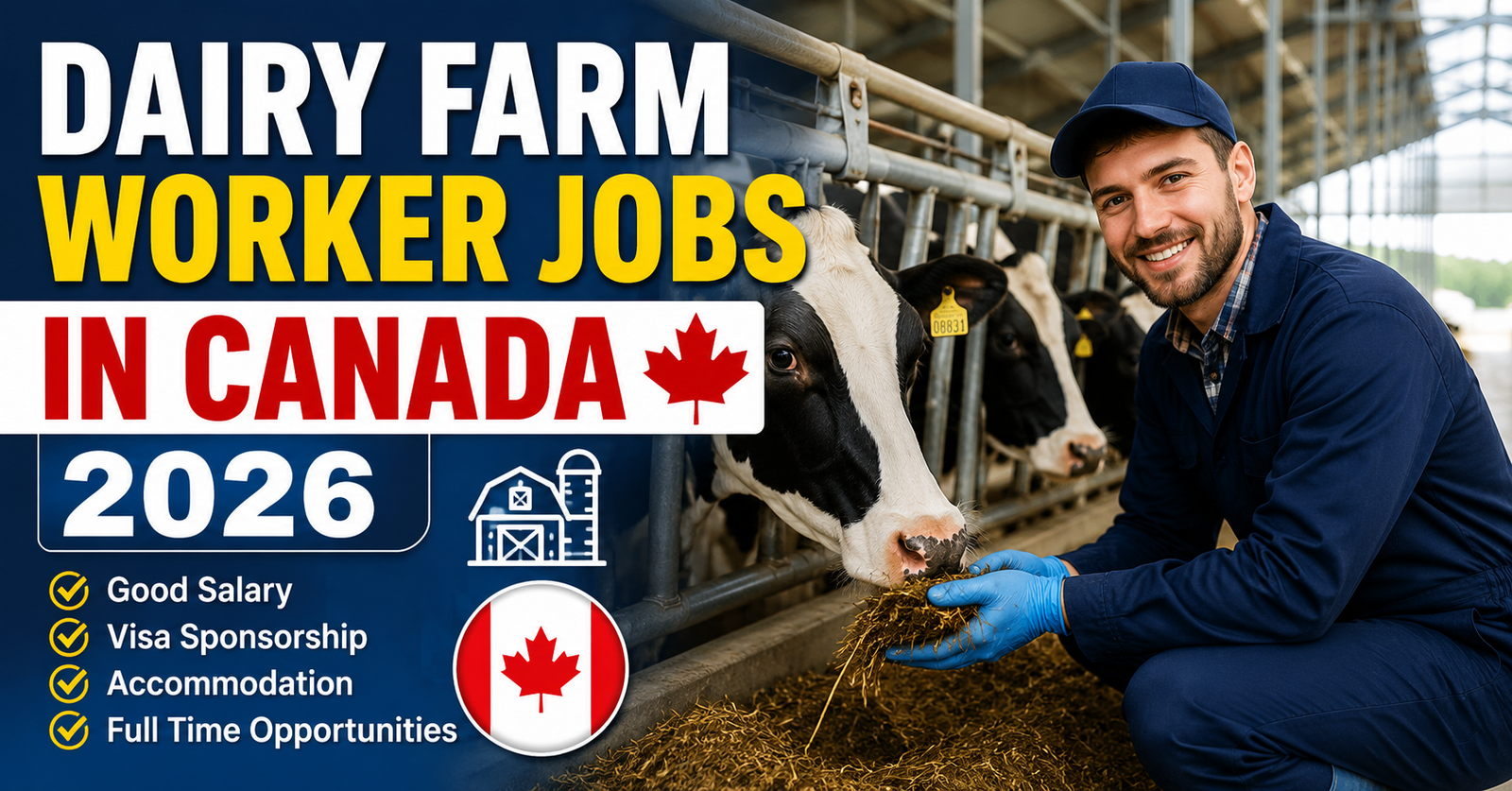 Dairy Farm Worker Jobs in Canada 2026