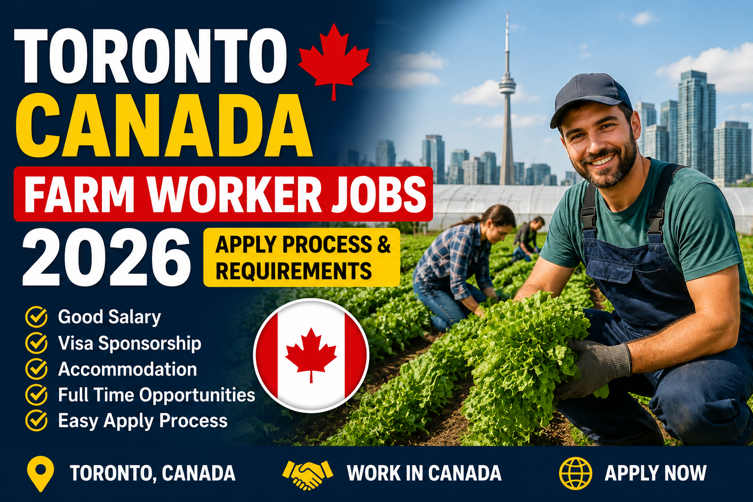 Toronto Canada Farm Worker Jobs 2026 | Apply Process & Requirements